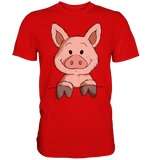 T-Shirt - Schweinchen - Men - Schweinchen's Shop - Unisex-Shirts - Red / S