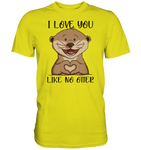 T-Shirt - "LIKE NO OTTER" - Men - Schweinchen's Shop - Unisex-Shirts - Pixel Lime / S