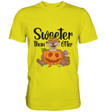 T-Shirt - "Sweeter than Otter" - Men - Schweinchen's Shop - Unisex-Shirts - Pixel Lime / S