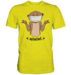 T-Shirt - "mimimi" - Men - Schweinchen's Shop - Unisex-Shirts - Pixel Lime / S