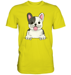 Frenchie o.T. - Premium Shirt - Schweinchen's Shop - Unisex-Shirts - Pixel Lime / S