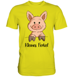 T-Shirt - "kleines Ferkel" - Men - Schweinchen's Shop - Unisex-Shirts - Pixel Lime / S
