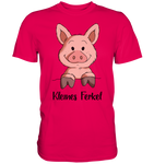 T-Shirt - "kleines Ferkel" - Men - Schweinchen's Shop - Unisex-Shirts - Sorbet / S