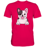 Frenchie o.T. - Premium Shirt - Schweinchen's Shop - Unisex-Shirts - Sorbet / S