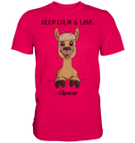 T-Shirt - "Keep Calm" - Men - Schweinchen's Shop - Unisex-Shirts - Sorbet / S