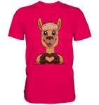 T-Shirt - "Herz" - Men - Schweinchen's Shop - Unisex-Shirts - Sorbet / S
