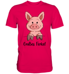 "großes Ferkel" - Men - Schweinchen's Shop - Unisex-Shirts - Sorbet / S