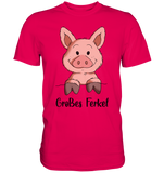 "großes Ferkel" - Men - Schweinchen's Shop - Unisex-Shirts - Sorbet / S