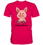 "Glücksschwein" - Men - Schweinchen's Shop - Unisex-Shirts - Sorbet / S