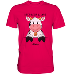 T-Shirt - "Keep Calm" - Kuh - Men - Schweinchen's Shop - Unisex-Shirts - Sorbet / S