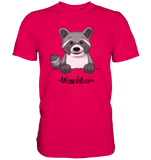 "Waschbär" - Premium Shirt - Schweinchen's Shop - Unisex-Shirts - Sorbet / S