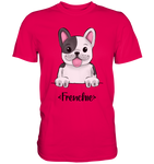 "Frenchie" - Premium Shirt - Schweinchen's Shop - Unisex-Shirts - Sorbet / S