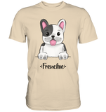 "Frenchie" - Premium Shirt - Schweinchen's Shop - Unisex-Shirts - Sand / S