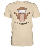 T-Shirt - "Is doch doof" - Men - Schweinchen's Shop - Unisex-Shirts - Sand / S