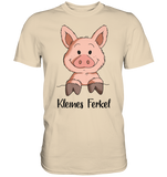 T-Shirt - "kleines Ferkel" - Men - Schweinchen's Shop - Unisex-Shirts - Sand / S