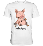 T-Shirt - "dickpig" - Men - Schweinchen's Shop - Unisex-Shirts - White / S