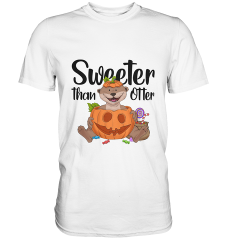 T-Shirt - "Sweeter than Otter" - Men - Schweinchen's Shop - Unisex-Shirts - White / S