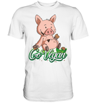 T-Shirt - "DickPig" - Vegan Edition - Men - Schweinchen's Shop - Unisex-Shirts - White / S