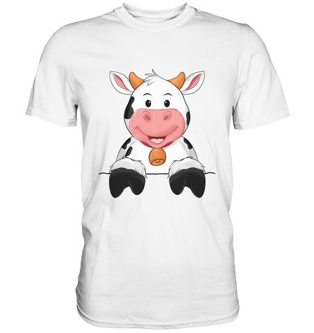 Kuh o-T. - Premium Shirt - Schweinchen's Shop - Unisex-Shirts - White / S