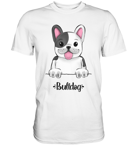 "Bulldog" - Premium Shirt - Schweinchen's Shop - Unisex-Shirts - White / S