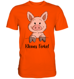 T-Shirt - "kleines Ferkel" - Men - Schweinchen's Shop - Unisex-Shirts - Orange / S