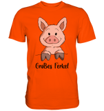 "großes Ferkel" - Men - Schweinchen's Shop - Unisex-Shirts - Orange / S
