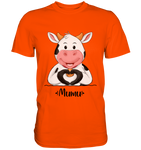 "MUMU" - Premium Shirt - Schweinchen's Shop - Unisex-Shirts - Orange / S