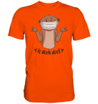 T-Shirt - "Is doch doof" - Men - Schweinchen's Shop - Unisex-Shirts - Orange / S