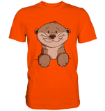 Otter T-Shirt - Premium Shirt - Schweinchen's Shop - Unisex-Shirts - Orange / S