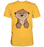 Otter T-Shirt - Premium Shirt - Schweinchen's Shop - Unisex-Shirts - Gold / S