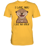T-Shirt - "LIKE NO OTTER" - Men - Schweinchen's Shop - Unisex-Shirts - Gold / S