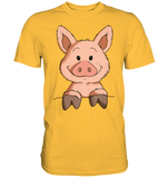 T-Shirt - Schweinchen - Men - Schweinchen's Shop - Unisex-Shirts - Gold / S