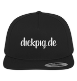 DICKPIG Cap - Black - Premium Snapback - Schweinchen's Shop - Kappen & Mützen - Black / Black / One Size