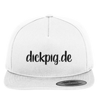 DICKPIG Cap - White - Premium Snapback - Schweinchen's Shop - Kappen & Mützen - White / Green / One Size