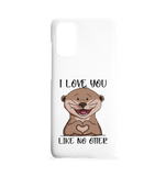 Otter - "Love You Like No Otter" - Samsung S20+ Handyhülle - Schweinchen's Shop - Accessoires - Paperwhite / One Size