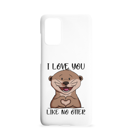 Otter - "Love You Like No Otter" - Samsung S20+ Handyhülle - Schweinchen's Shop - Accessoires - Paperwhite / One Size
