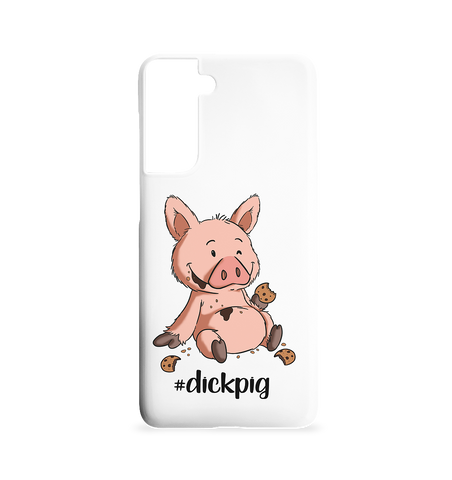 "DickPig" - Samsung S21 Handyhülle - Schweinchen's Shop - Accessoires - Paperwhite / One Size