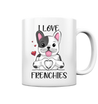 "I Love Frenchies" - Tasse glossy - Schweinchen's Shop - Tassen - White glossy / 330ml