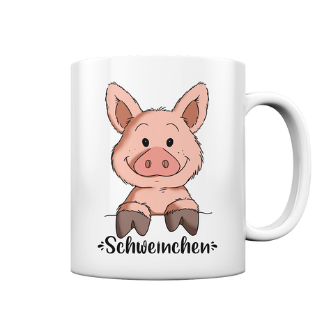 Tasse - "Schweinchen" - Schweinchen's Shop - Tassen - White glossy / 330ml