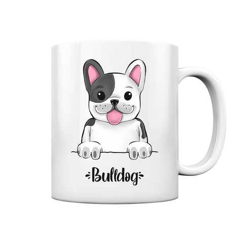 "Bulldog" - Tasse glossy - Schweinchen's Shop - Tassen - White glossy / 330ml