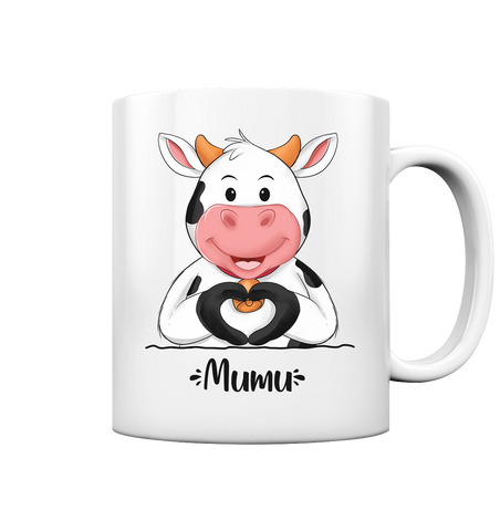 "MUMU" - Tasse glossy - Schweinchen's Shop - Trinkgefäße - White glossy / 330ml