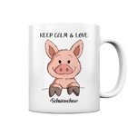 Tasse - "Keep Calm" - Schweinchen's Shop - Tassen - White glossy / 330ml