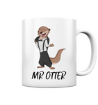 Tasse - "Mr. Otter" - Schweinchen's Shop - Tassen - White glossy / 330ml