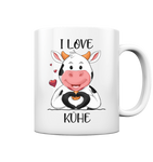 "I LOVE KÜHE" - Tasse - Schweinchen's Shop - Tassen - White glossy / 330ml