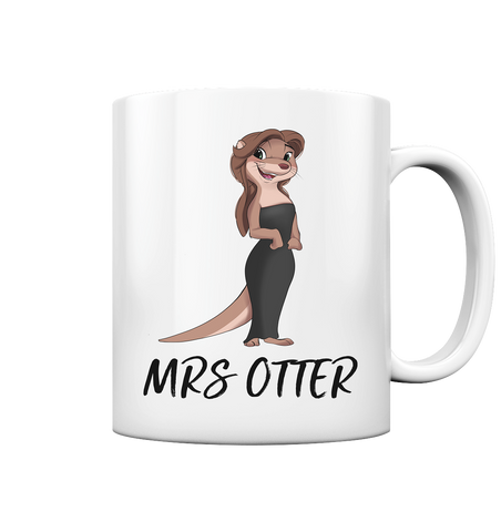 Tasse - "Mrs. Otter" - Schweinchen's Shop - Tassen - White glossy / 330ml