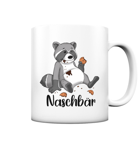 Naschbär - Tasse matt - Schweinchen's Shop - Trinkgefäße - White matt / 330ml