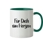 Tasse - "Für Dich" - Christmas - Schweinchen's Shop - Trinkgefäße - Dunkelgrün / 330ml