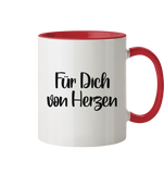 Tasse - "Für Dich" - Christmas - Schweinchen's Shop - Trinkgefäße - Rot / 330ml