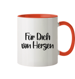 Tasse - "Für Dich" - Christmas - Schweinchen's Shop - Trinkgefäße - Orange / 330ml