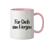 Tasse - "Für Dich" - Christmas - Schweinchen's Shop - Trinkgefäße - Altrosa / 330ml